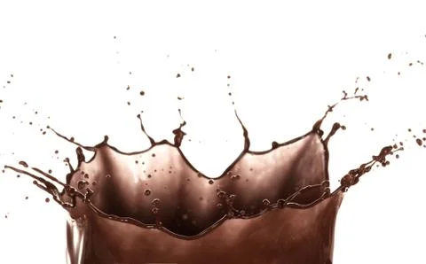 Splash of brownish chocolate Illustrazione stock