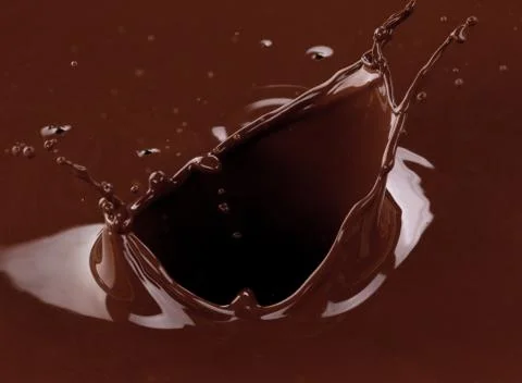 Splash of brownish chocolate Illustrazione stock