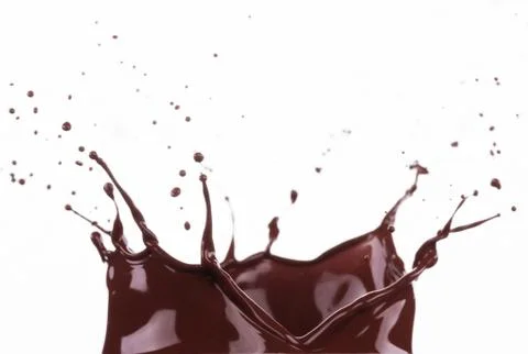 Splash of brownish chocolate Illustrazione stock