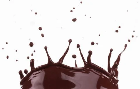 Splash of brownish chocolate Illustrazione stock