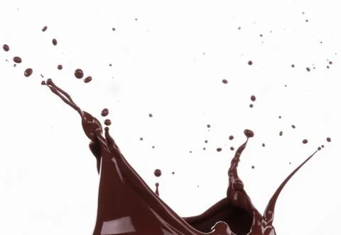 Splash of brownish chocolate Illustrazione stock