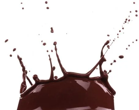 Splash of brownish chocolate Illustrazione stock