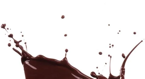 Splash of brownish chocolate Illustrazione stock