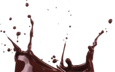 Splash of brownish chocolate Illustrazione stock