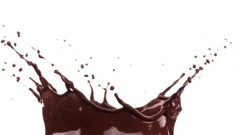 Splash of brownish chocolate Illustrazione stock