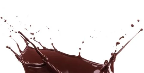 Splash of brownish chocolate Illustrazione stock