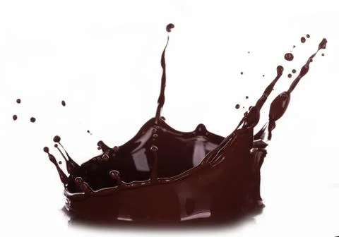 Splash of brownish chocolate Illustrazione stock