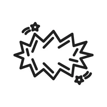 Splash Bubble icon image. Stock Illustration