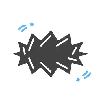 Splash Bubble Icon Image. Illustrazione stock