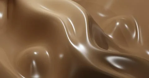 Splash of chocolate abstract background, isolated 3d rendering Illustrazione stock