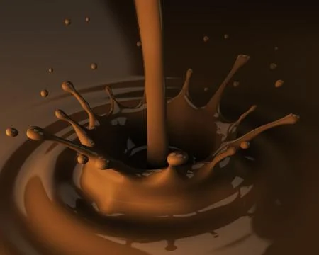 Splash chocolate Stock Illustration
