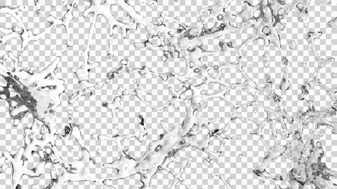 Splash of Clear Transparent Liquid Stock Illustration