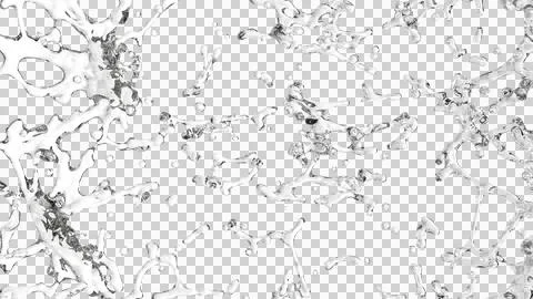 Splash of Clear Transparent Water Stock Illustration