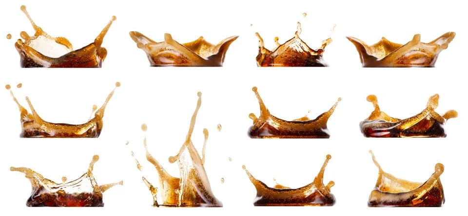 Splash cola collection Stock Photos