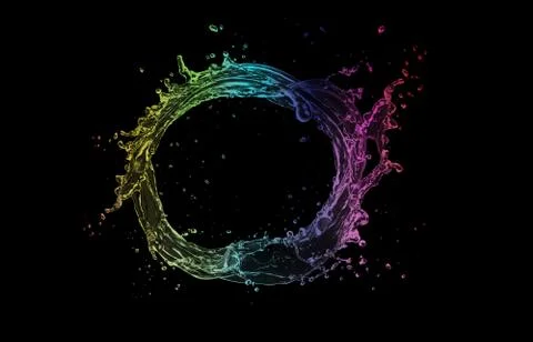 Splash Colorful 4 Illustrazione stock