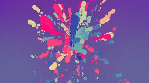 Splash colorful abstract background Stock Illustration