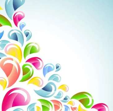Splash colorful background Stock Illustration