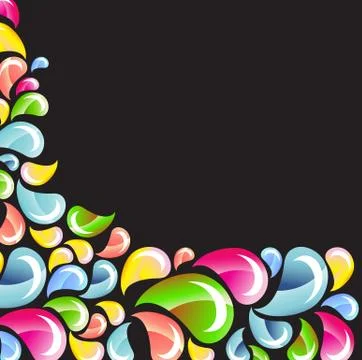 Splash colorful background Stock Illustration