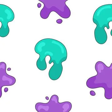 Splash colorful spot. Seamless pattern. Stock Illustration