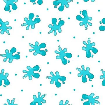 Splash colorful spot. Seamless pattern. Stock Illustration