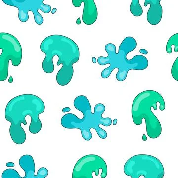 Splash colorful spot. Seamless pattern. Illustrazione stock