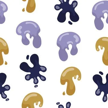 Splash colorful spot. Seamless pattern. Stock Illustration