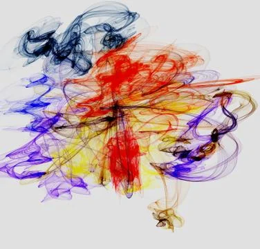 Splash of colors, explosion, expression, on white background Stock Photos