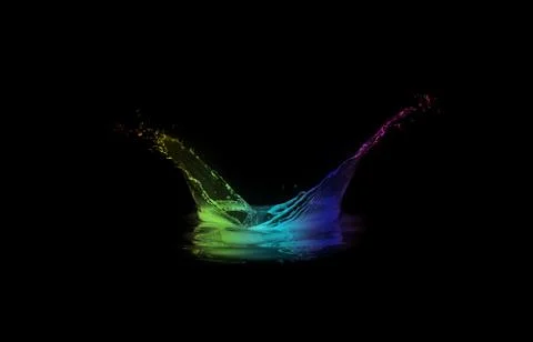 Splash in Colors Stock Illustration