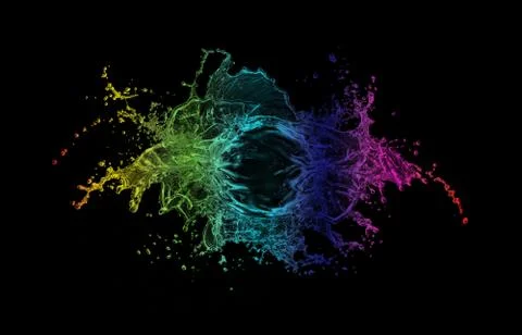 Splash in Colors Top Illustrazione stock