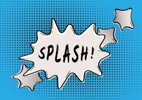 SPLASH comic bubble Stock Illustration