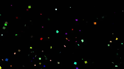 Splash Confetti for Screen blending mode. Three options Stock Footage 43103706