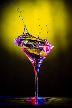 Splash Copa Martini 写真素材