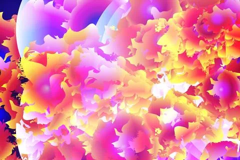 Splash creative decorative horizontal vertical gradient colorful abstract イラスト素材