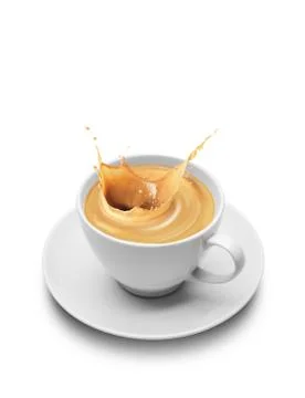 Splash in a cup Stock Photos