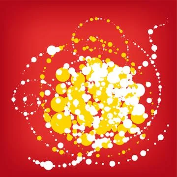 Splash dots. Background with drops in circular shapes. Stock Illustration