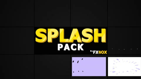 Splash Elements and Transitions Pack Video stock 131014660