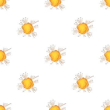 Splash explosion pattern seamless vector Illustrazione stock