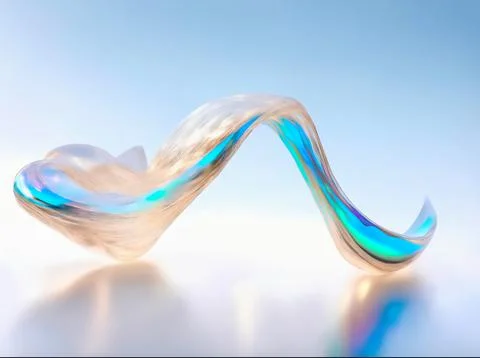 Splash fluid 3d illustration, 3d rendering Stock Illustration