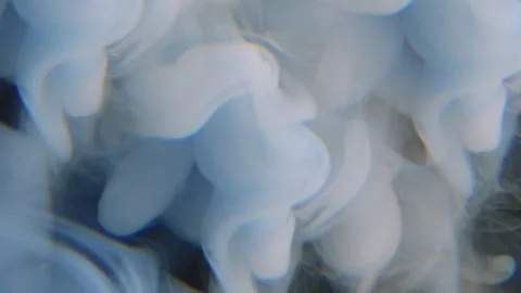 Splash foam drop ink cloud paint water liquid art Stock Footage 314874577