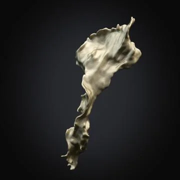 Splash gold 3d Stock Illustration