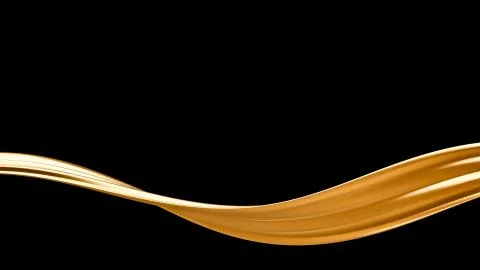 Splash gold black background. 3d illustration, 3d rendering. Illustrazione stock