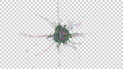 Splash of green liquid Stock Illustration