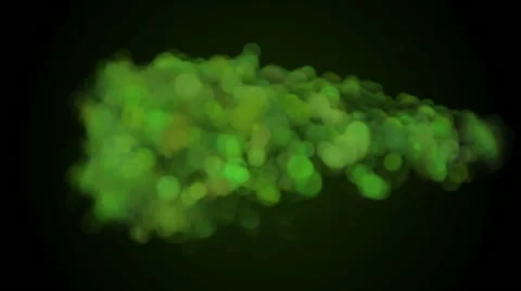 Splash of green smoke on a black background Stock Footage 64730957