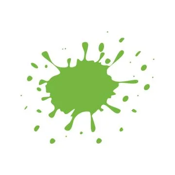 Splash green vector shape Stock Illustration