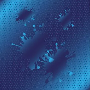 Splash halftone blue background vector Illustrazione stock