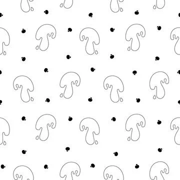 Splash ink blot. Seamless pattern. Coloring Page. Stock Illustration