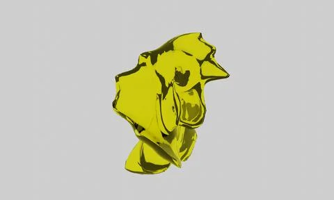 Splash isolated on white background, 3d rendering - illustration Stock Illustration