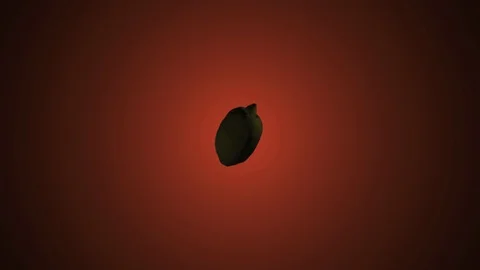 Splash of lemon. 3D animation. Objects spinning. Stock Footage 109105398