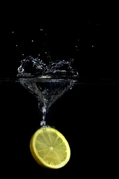 Splash of lemon Stock Photos