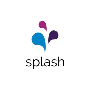 Splash logo design illustration vector template	 Stock Illustration